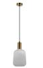 PAPEL Pleated Translucent Jar Glass Pendant